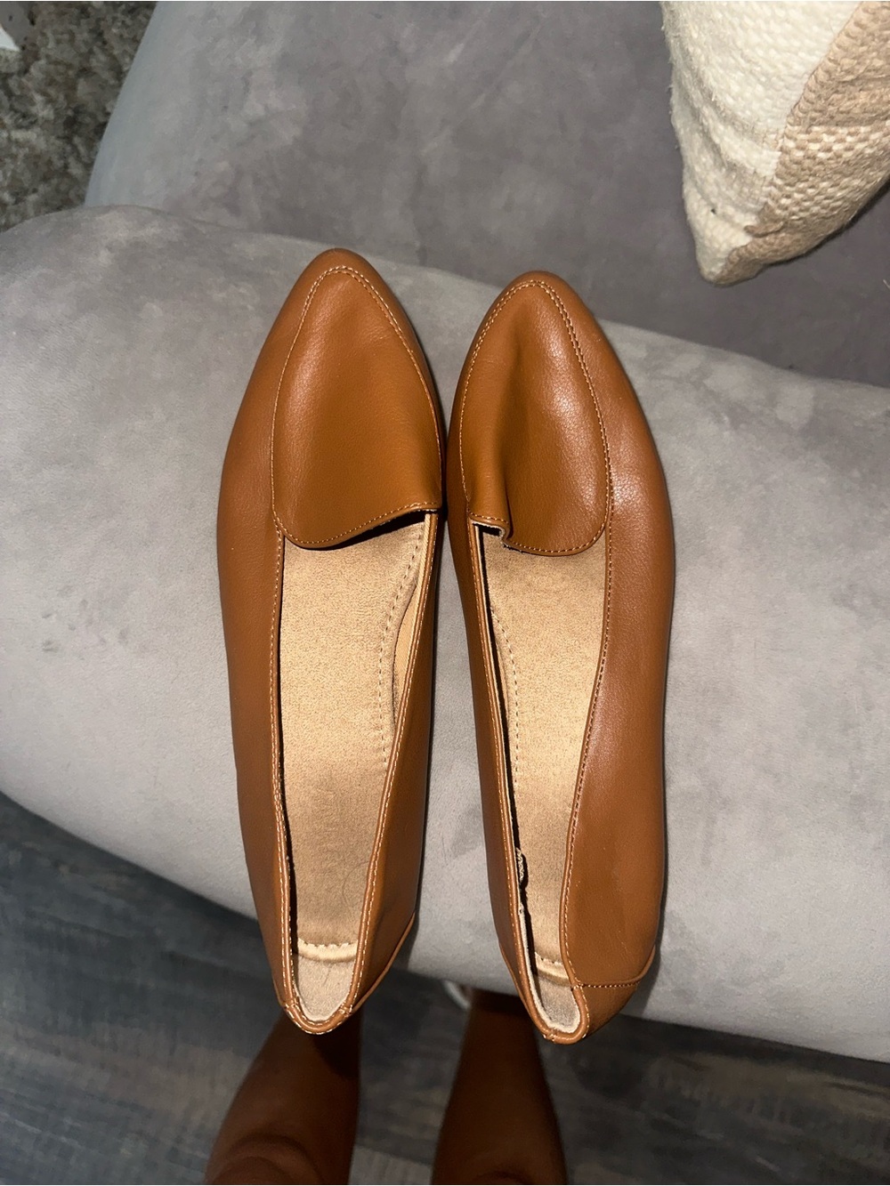 Old Navy Women's Cognac Slip-On Loafers